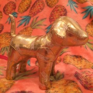 VS Pink Gold White “PINK” Metallic Dot Dog